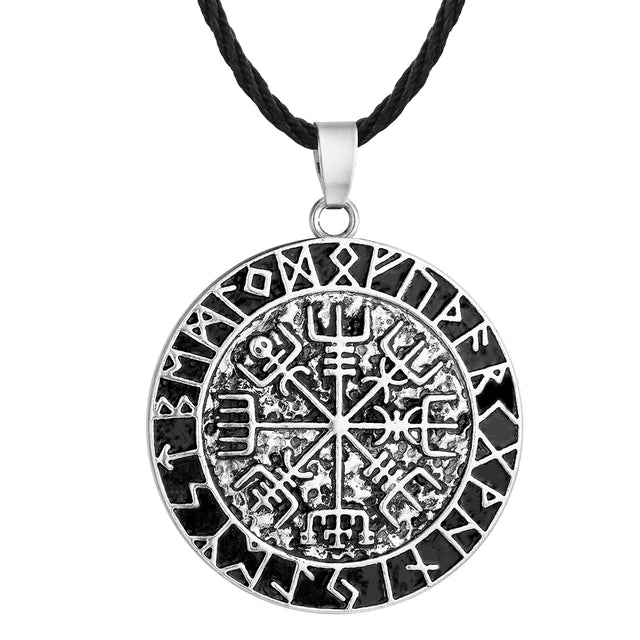 Viking Necklace - Vegvisir Runic