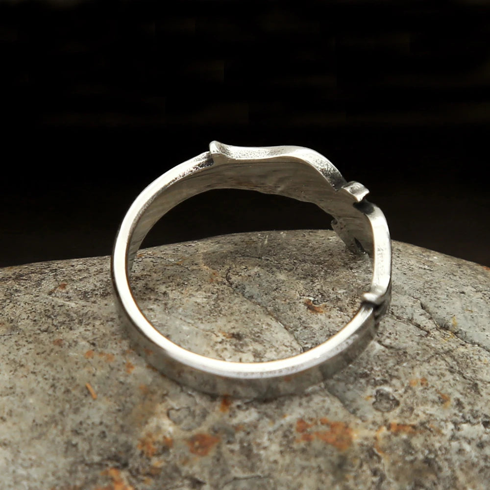 Viking Ring - Silver Odin's Raven