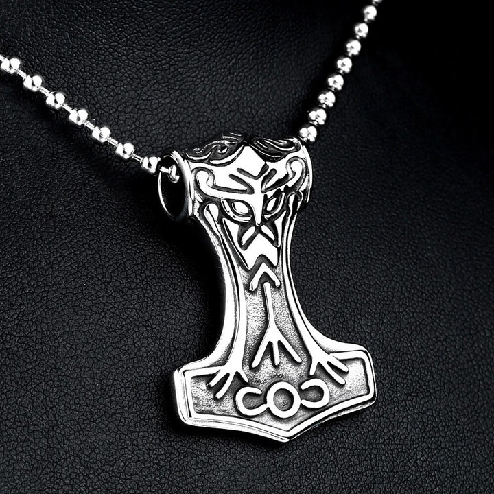 Thor Hammer Necklace - Death Rune
