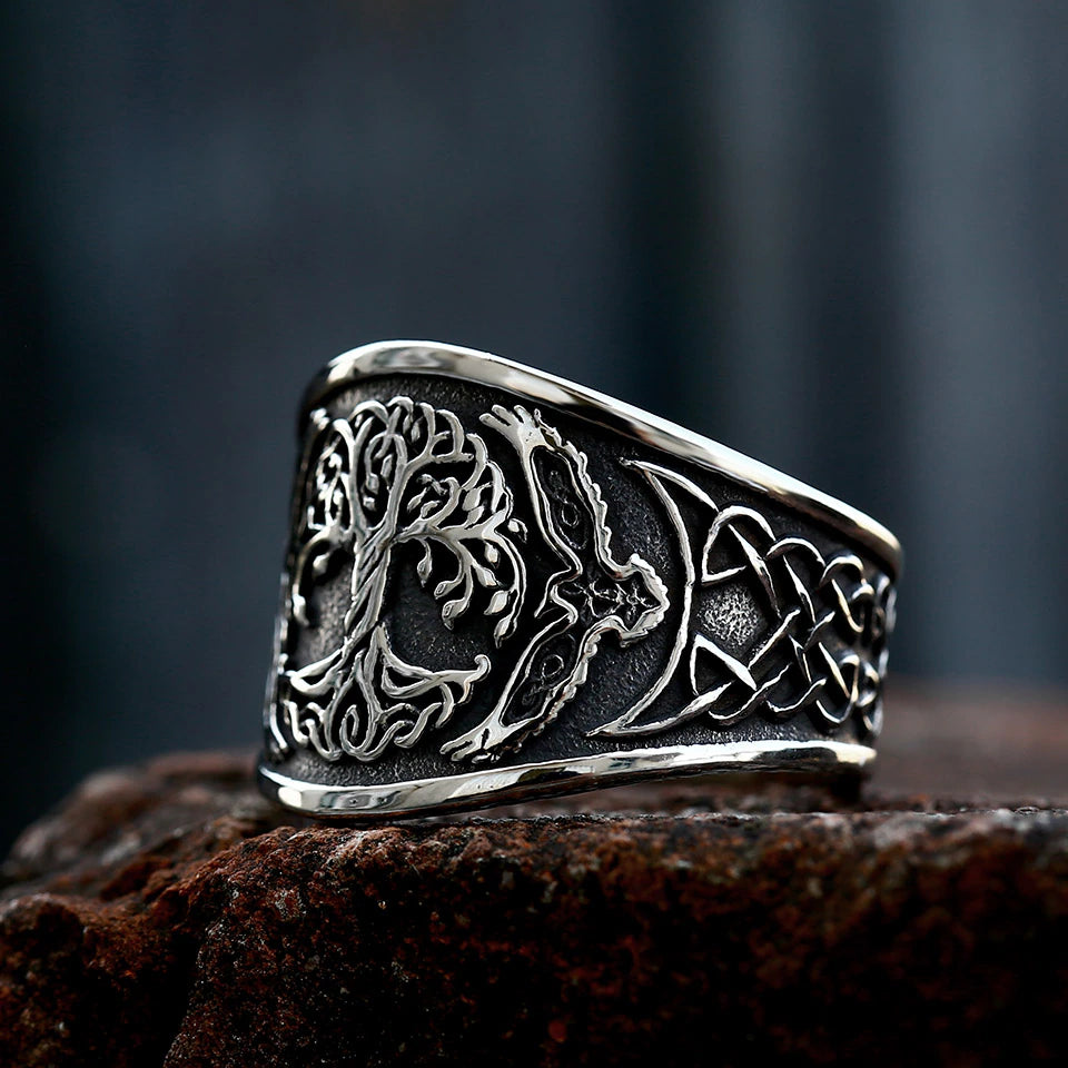 Viking Ring - Tree of Life Knotwork