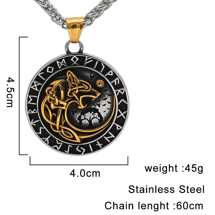 Viking Necklace - Fenrir Runes