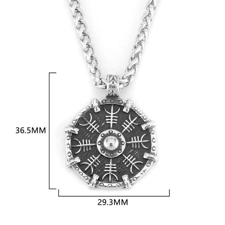 Viking Necklace - Aegishjalmur Shield