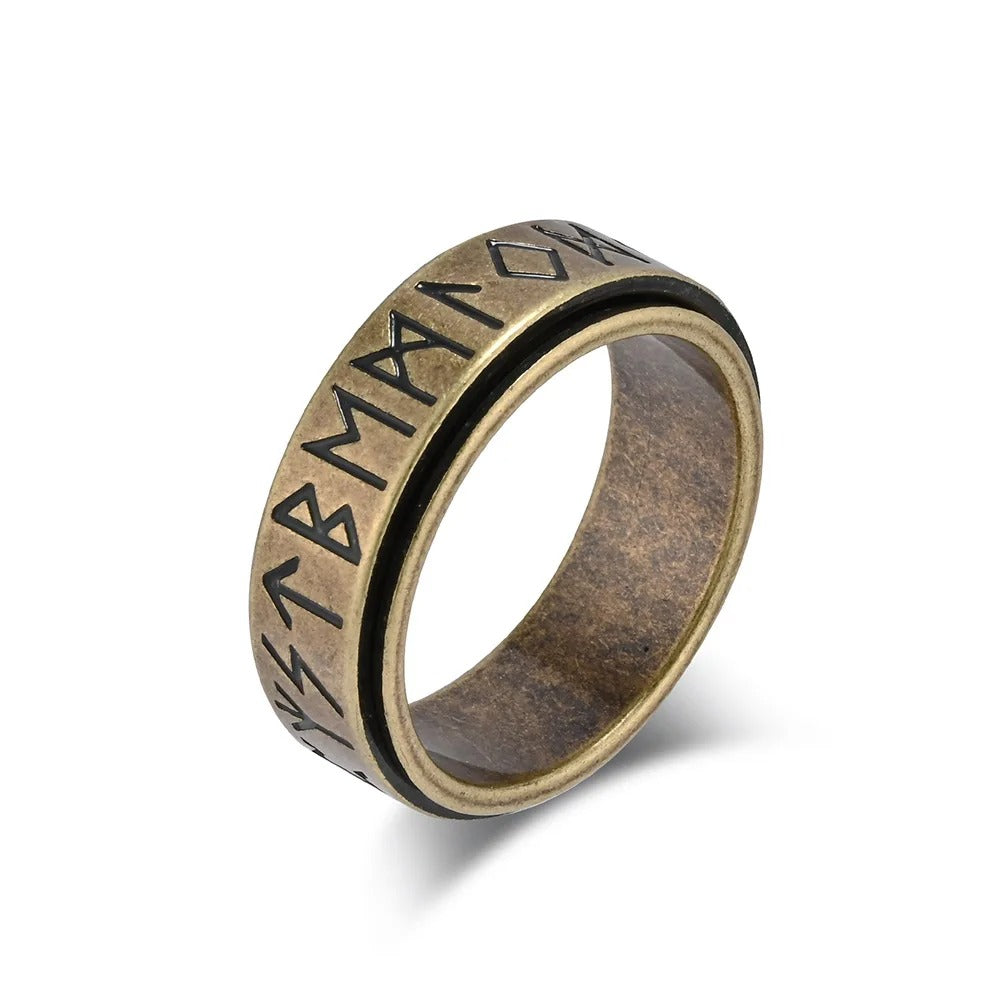 Viking Ring - Golden Runes