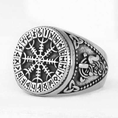 Viking Ring - Aegishjalmur Knots