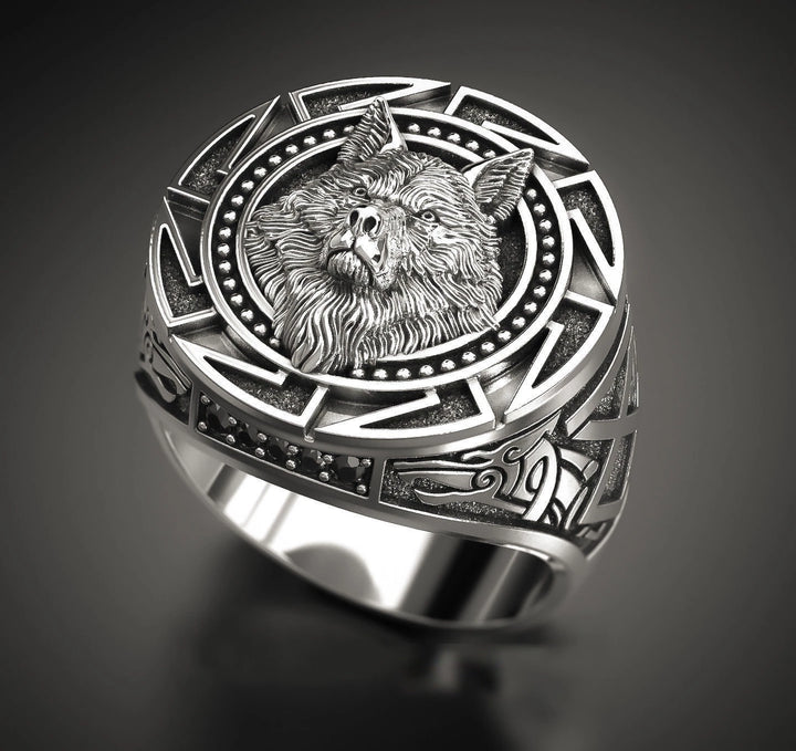 Fenrir Wolf Viking Ring