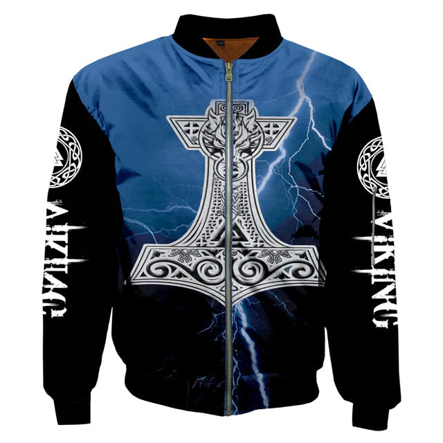 Viking Bomber Jacket - Thor's Hammer