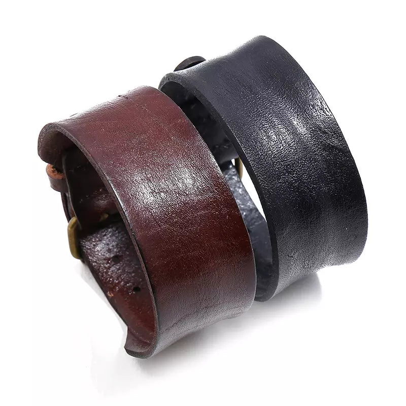 Viking Leather Cuff Bracelet