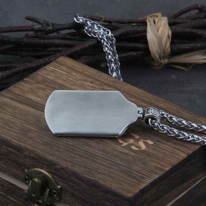 Sterling Silver Odin The All Father Pendant Necklace
