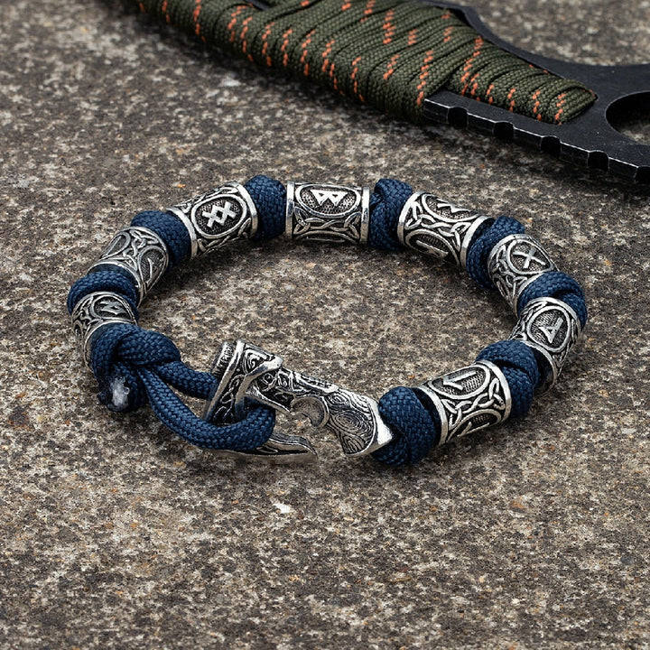 Norse Viking Axe Paracord Wrap Bracelet