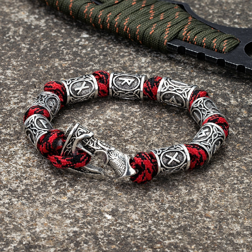 Norse Viking Axe Paracord Wrap Bracelet