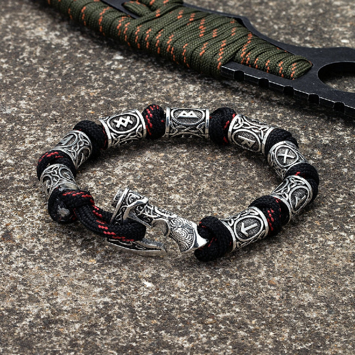 Norse Viking Axe Paracord Wrap Bracelet