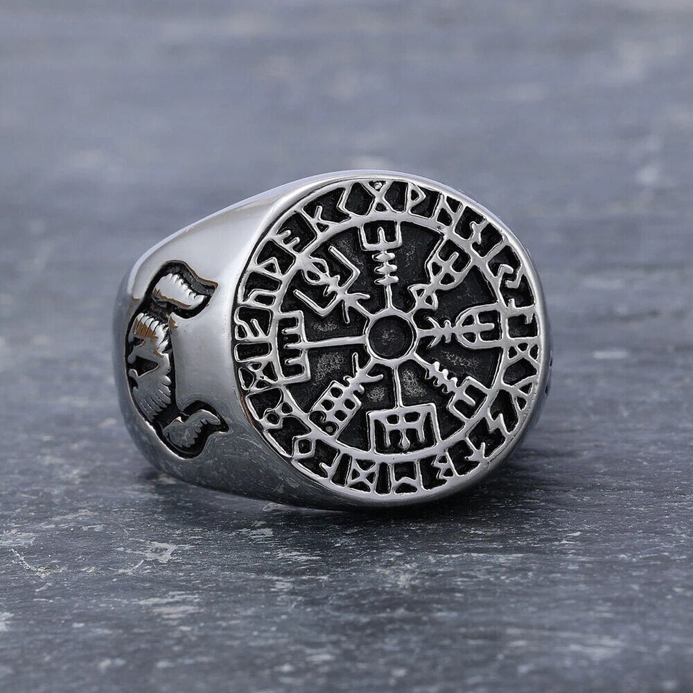 Vegvisir ring silver discount