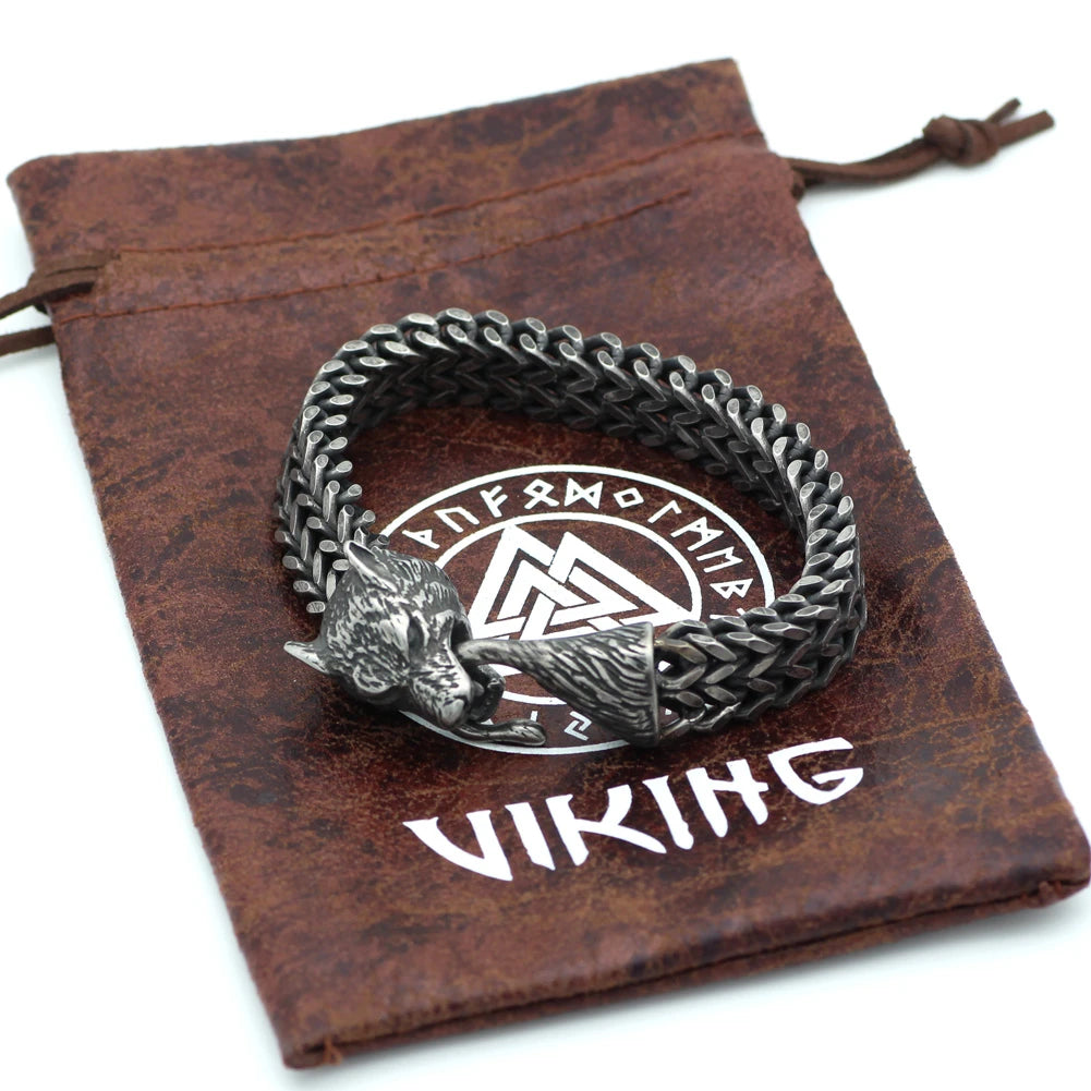 Viking Bracelet - Fenrir Wolf