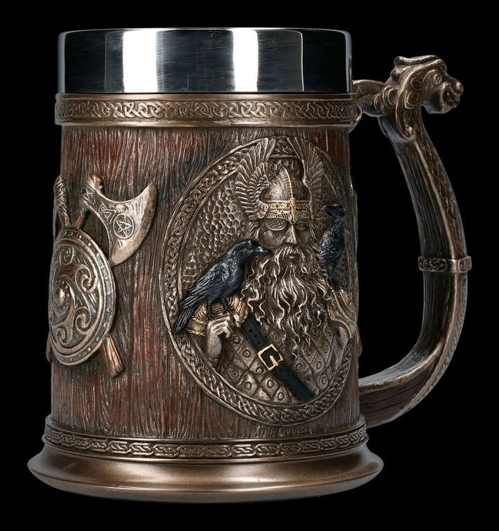 Norse Gods Thor And Odin Viking Beer Mug