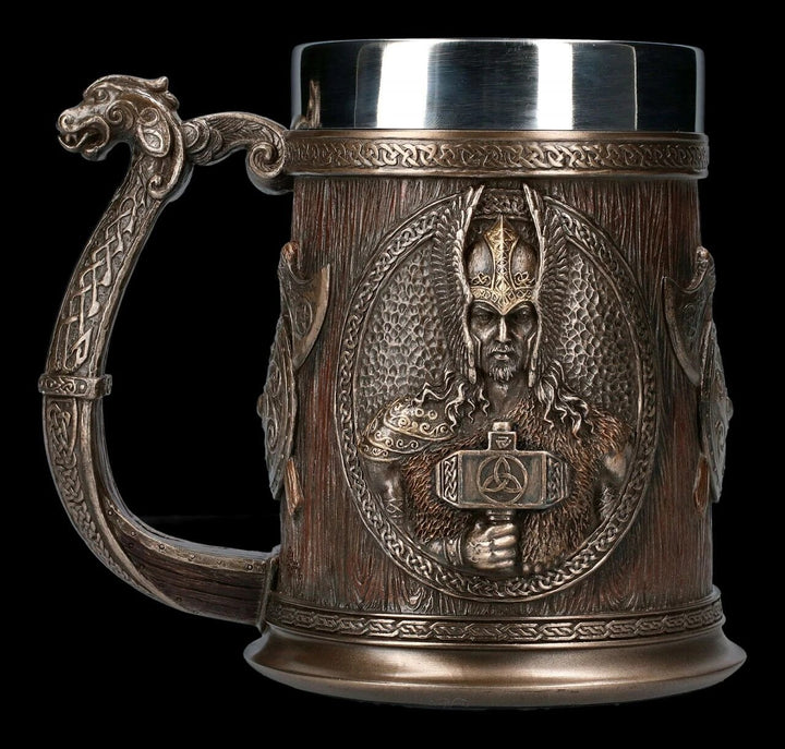 Norse Gods Thor And Odin Viking Beer Mug