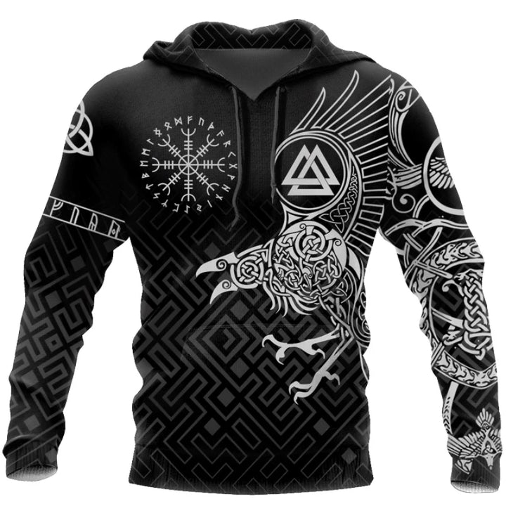 Viking Hoodie - Norse Raven