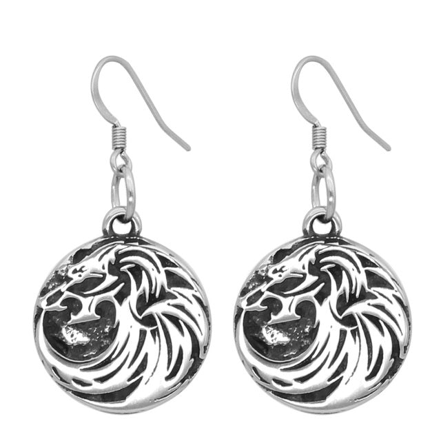 Viking Earrings - Norse Wolf