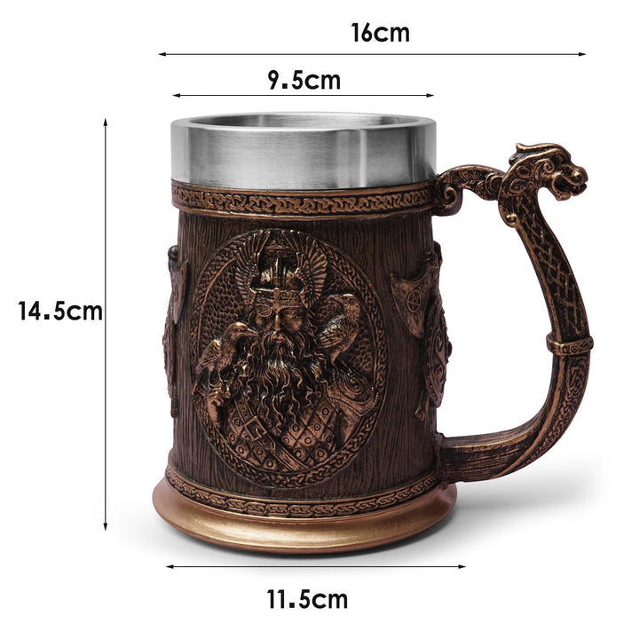 Norse Gods Thor And Odin Viking Beer Mug