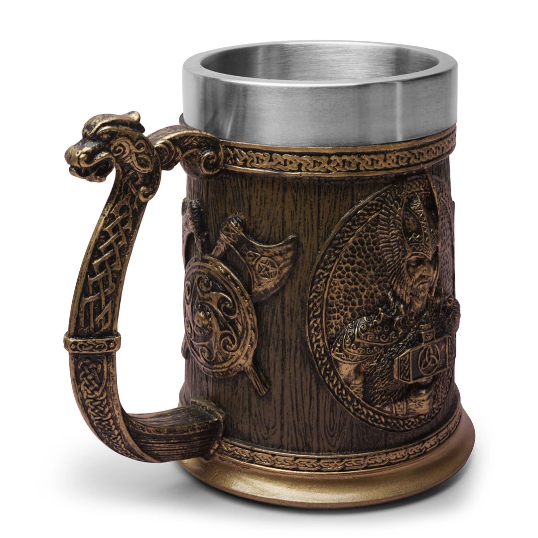 Norse Gods Thor And Odin Viking Beer Mug