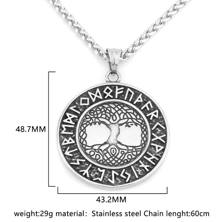 Yggdrasil Necklace - Tree of Life Runes