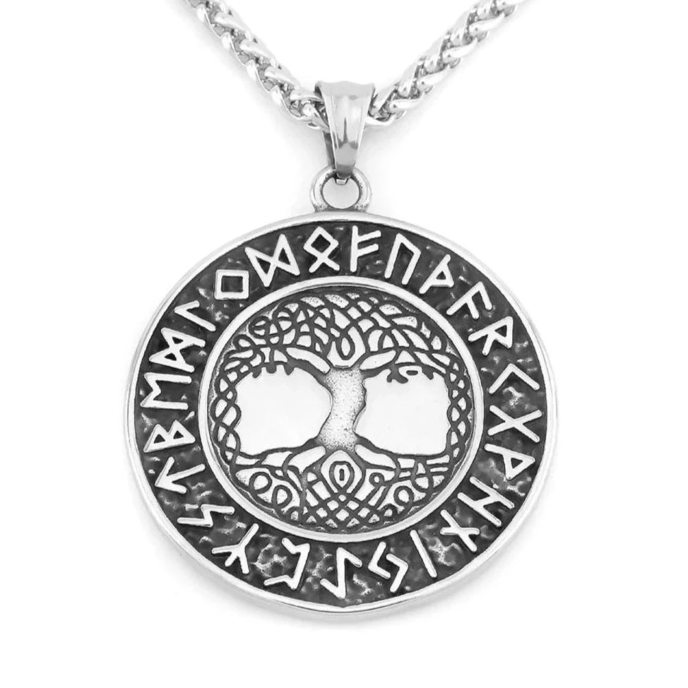 Yggdrasil Necklace - Tree of Life Runes