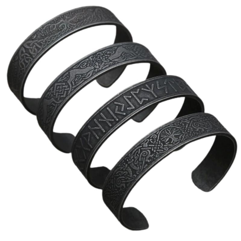 Viking Arm Ring - BLACK CELTIC KNOTS