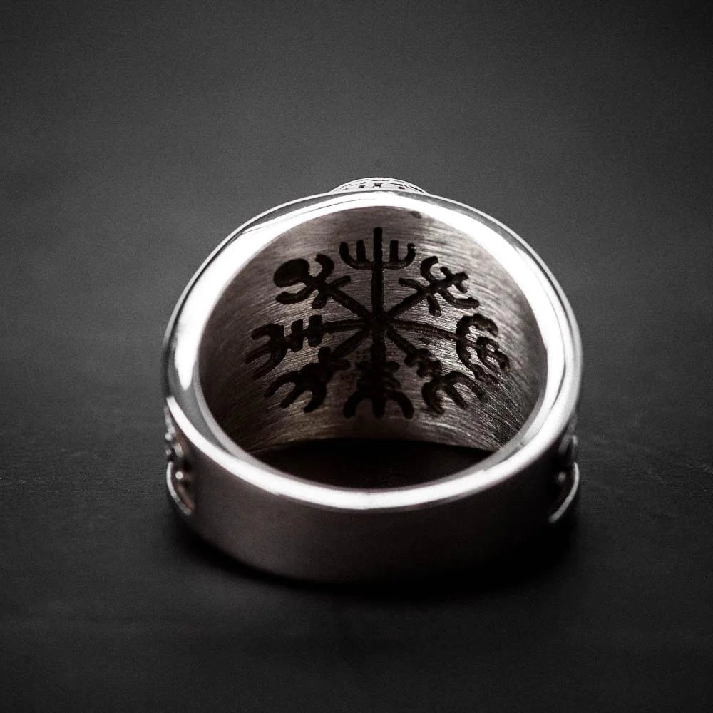 Viking Ring - Wolf And Raven Blood Ring
