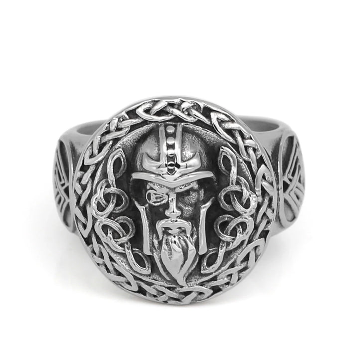 Viking Ring - Odin With Valknut Symbol