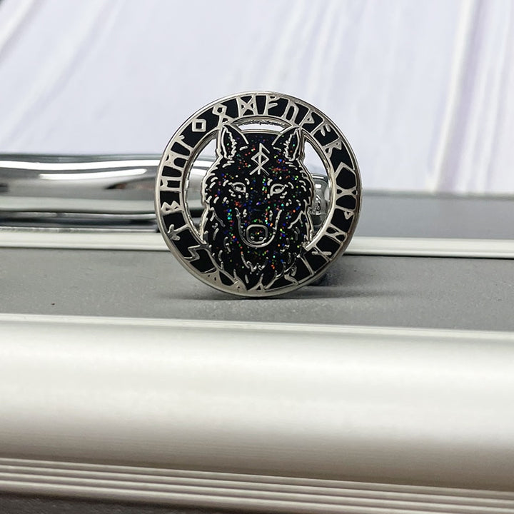 Viking Brooch - Norse Wolf Enamel Pin