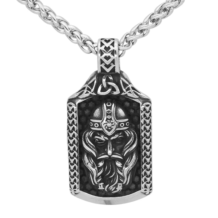 Sterling Silver Odin The All Father Pendant Necklace