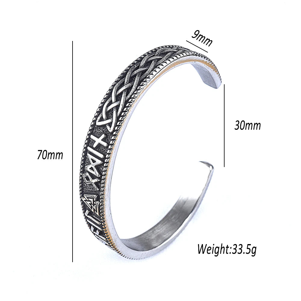 Viking Arm Ring - Valknut Runes