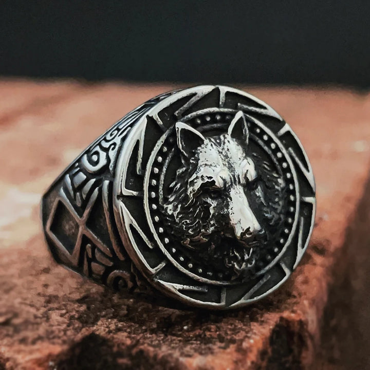 Fenrir Wolf Viking Ring