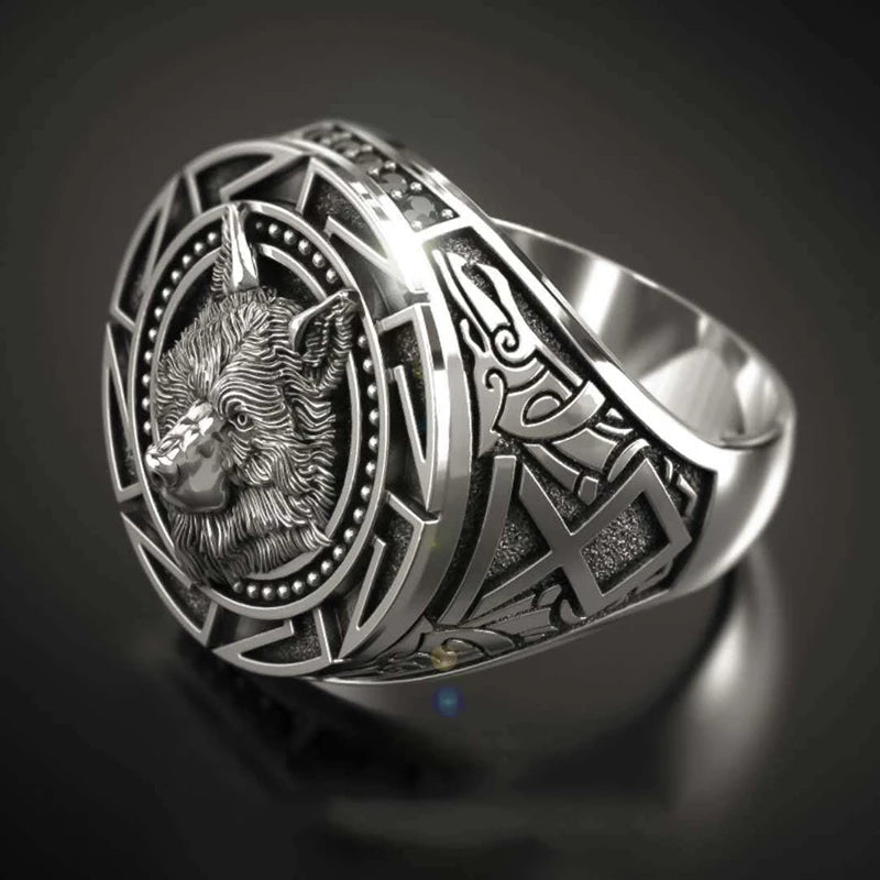 Fenrir Wolf Viking Ring