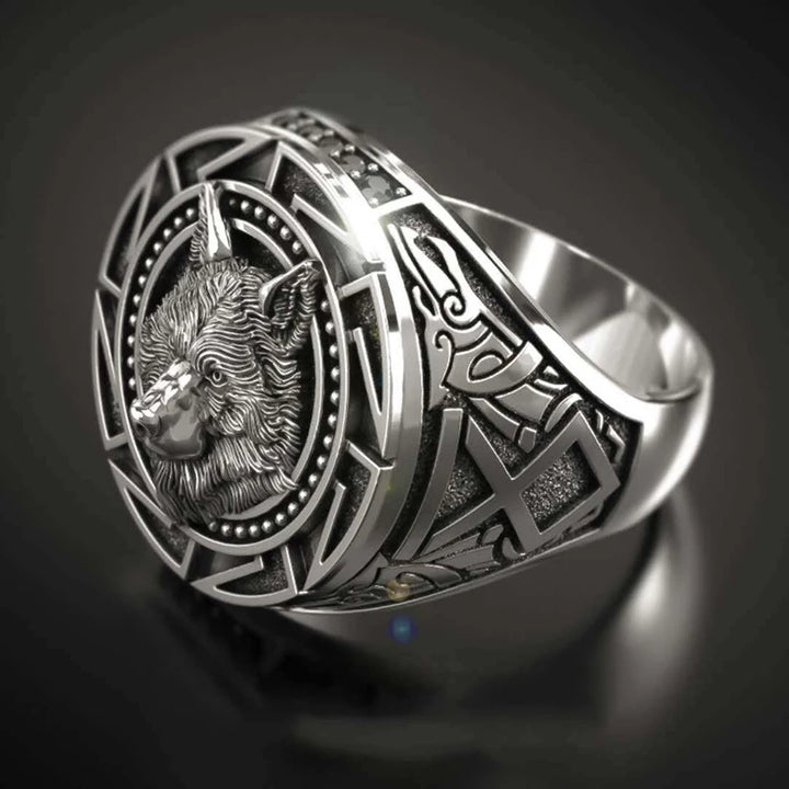 Fenrir Wolf Viking Ring