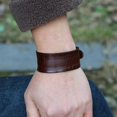 Viking Leather Cuff Bracelet