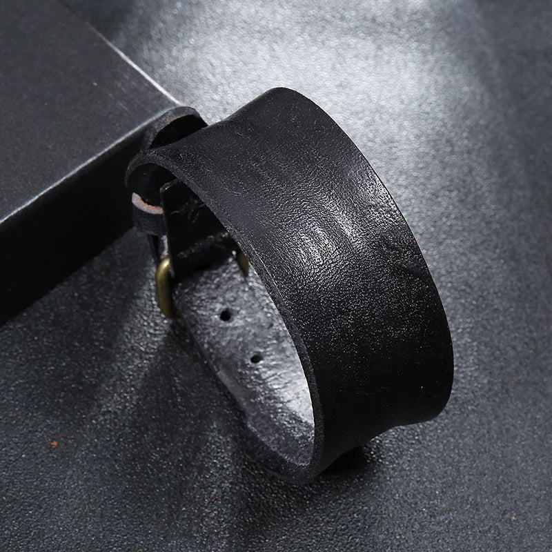 Viking Leather Cuff Bracelet