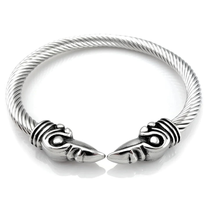 VIKING ARM RING ODIN'S RAVENS CUFF BRACELET