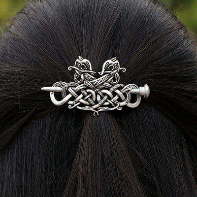 Viking Hair Clip - Dragon Heads Viking Hairpin