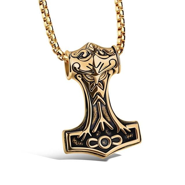 Thor Hammer Necklace - Death Rune