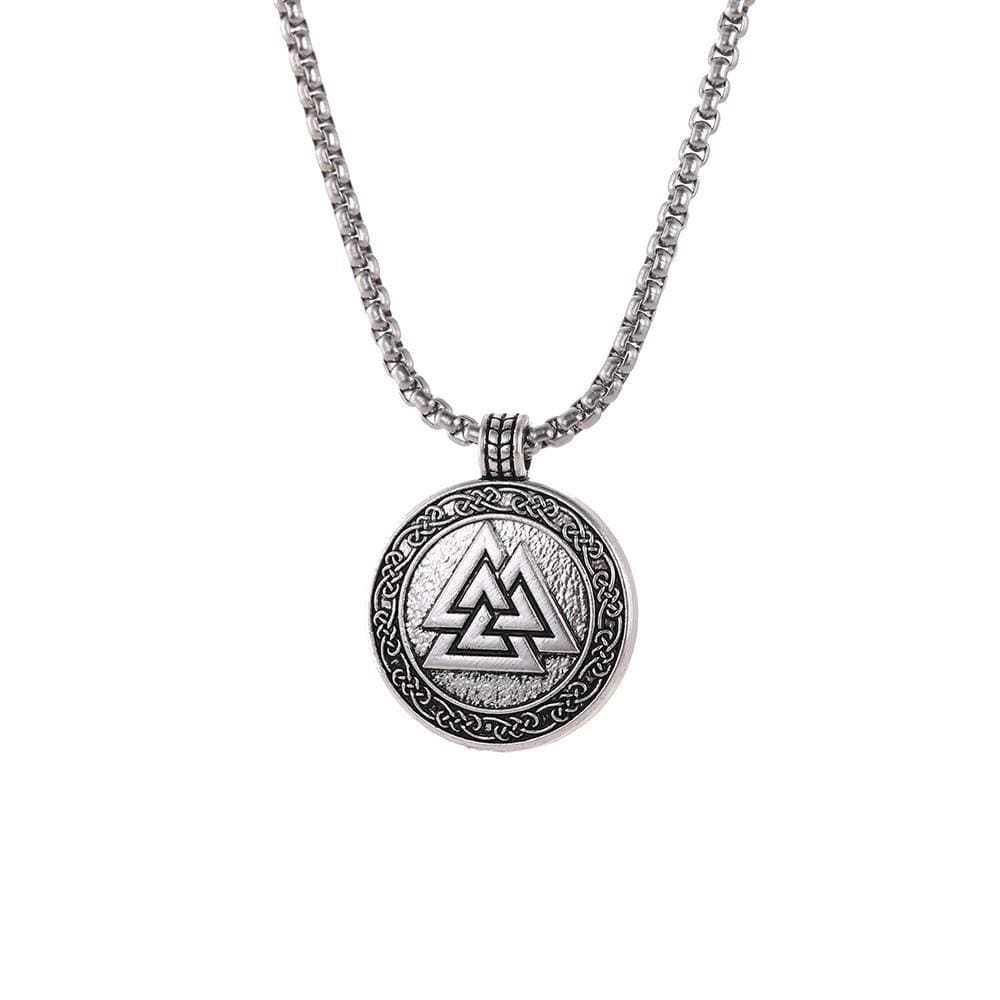 Viking Necklace - Valknut Knotted