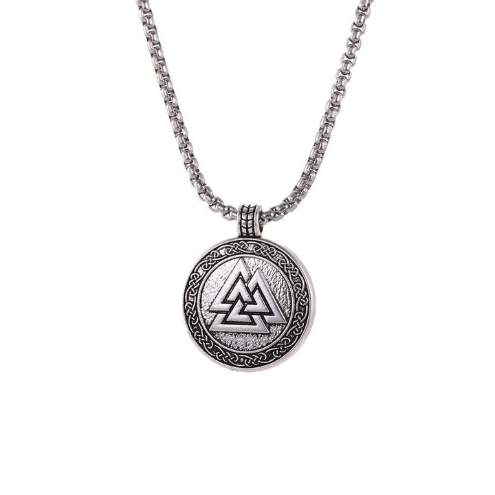 Viking Necklace - Valknut Knotted