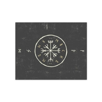 Viking Poster - Vegvisir Runes