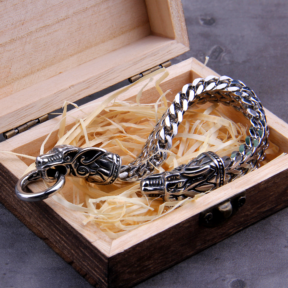 Viking Bracelet - Fenrir Norse Wolf