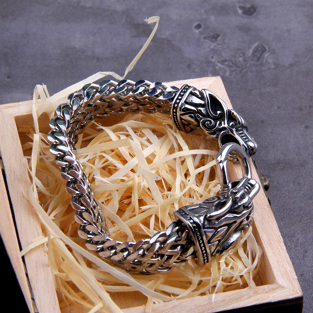 Viking Bracelet - Fenrir Norse Wolf