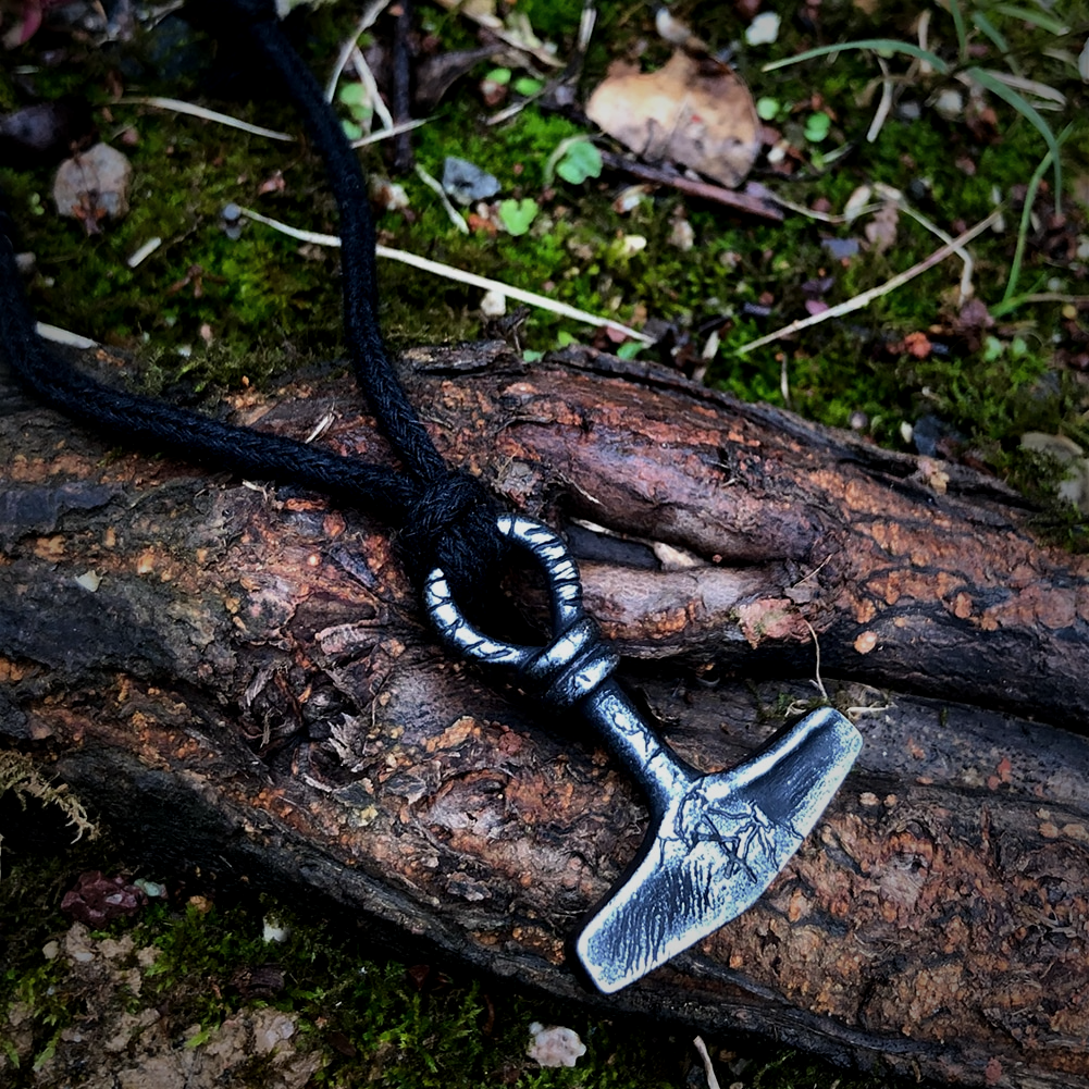 Thors Hammer Necklace - Antique Style