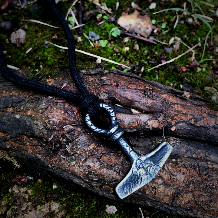 Thors Hammer Necklace - Antique Style