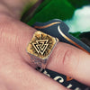 Sterling Silver Valknut Viking Ring