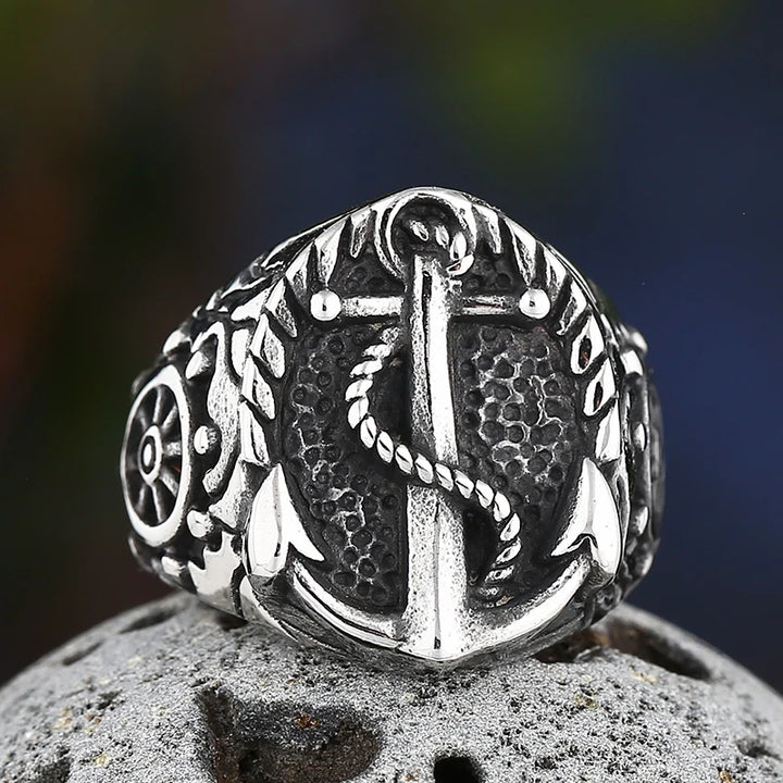 Viking Ring - Nautical Anchor