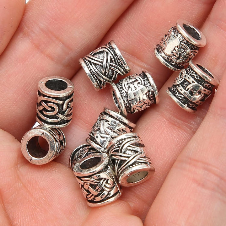 Viking Beard Beads - 10pcs Mixed Basic Beads