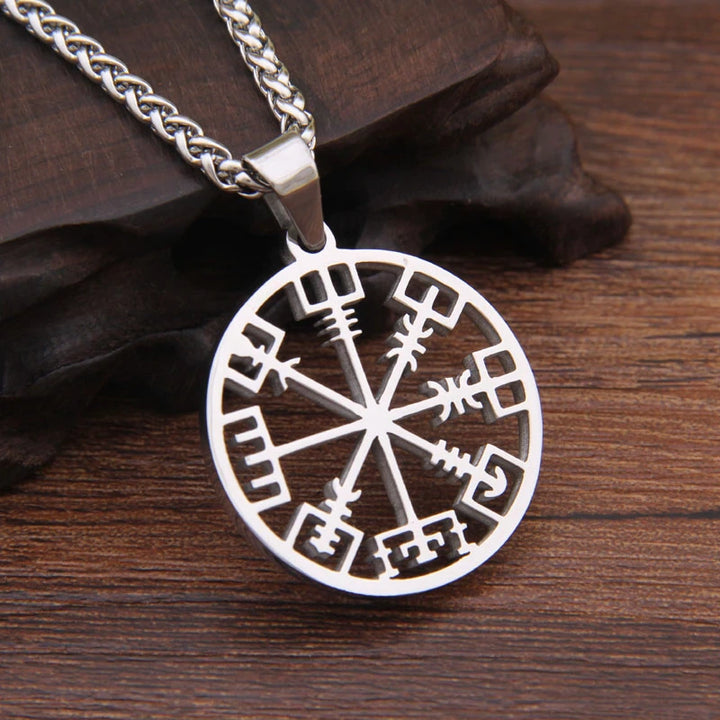 Viking Necklace - Vegvisir Compass